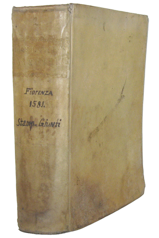 Una celebre opera di storia fiorentina: Matteo Villani - Historie fiorentine - Firenze 1577/81 Una celebre opera di storia fiorentina: Matteo Villani - Historie fiorentine - Firenze 1577/81
