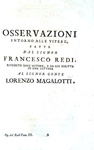 Francesco Redi - Opere - Napoli 1778 (illustrato da 34 bellissime tavole incise in rame)