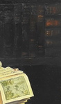 Charles Edward Halle - Nel paese delle fate. Bambina in biblioteca - 1930/50 ca. (olio su tavola) Charles Edward Halle - Nel paese delle fate. Bambina in biblioteca - 1930/50 ca. (olio su tavola)