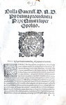 Bolla di papa Pio V sull'istituto dello spoglio - Roma, Blado 1567 Bolla di papa Pio V sull'istituto dello spoglio - Roma, Blado 1567