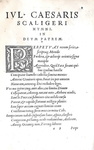Julius Caesar Scaliger - Poematia ad illustriss. Constantiam Rangoniam - 1546 (rara prima edizione) Julius Caesar Scaliger - Poematia ad illustriss. Constantiam Rangoniam - 1546 (rara prima edizione)