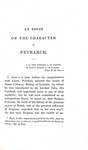 Ugo Foscolo - Essays on Petrarch - London, John Murray 1823 (rara prima edizione in commercio) Ugo Foscolo - Essays on Petrarch - London, John Murray 1823 (rara prima edizione in commercio)
