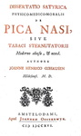 Tabacco da fiuto: Cohausen - Dissertatio de pica nasi sive tabaci abusu 1716 (rara prima edizione) Tabacco da fiuto: Cohausen - Dissertatio de pica nasi sive tabaci abusu 1716 (rara prima edizione)