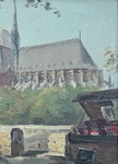 Georges Gerbier - Les bouquinistes a Paris - circa 1940/1950 (olio su tela) Georges Gerbier - Les bouquinistes a Paris - circa 1940/1950 (olio su tela)