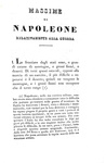 Massime di Napoleone relativamente alla guerra - Bastia 1834 (rara edizione con 2 carte geografiche) Massime di Napoleone relativamente alla guerra - Bastia 1834 (rara edizione con 2 carte geografiche)