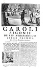 L'opera del grande storiografo modenese Carlo Sigonio: Opera omnia - Milano 1732-37 (sette volumi)
