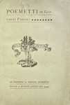 Giovanni Pascoli - Poemetti - Firenze, Paggi 1897 (rara prima edizione) Giovanni Pascoli - Poemetti - Firenze, Paggi 1897 (rara prima edizione)