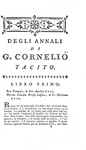 Tacito - Opere (Annali, Storie, Germania, Vita di Agricola) - Parigi 1760 (bella legatura coeva) Tacito - Opere (Annali, Storie, Germania, Vita di Agricola) - Parigi 1760 (bella legatura coeva)