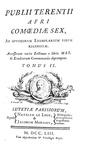 Le commedie di Terenzio: Terentius - Comoediae sex - 1753 (stupenda legatura, incisioni di Gravelot) Le commedie di Terenzio: Terentius - Comoediae sex - 1753 (stupenda legatura, incisioni di Gravelot)