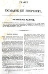 Sul diritto di propriet�: Jean B. V. Proudhon - Traite du domain de propriet� - Bruxelles 1841