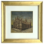 Giuseppe Gallizioli - Il Duomo di Milano - circa 1890/1910 (olio su tavola di cartone) Giuseppe Gallizioli - Il Duomo di Milano - circa 1890/1910 (olio su tavola di cartone)