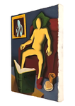 Mark Kostabi - Remote viewing - 2004 (olio su tela - con autentica diretta dell'artista su foto) Mark Kostabi - Remote viewing - 2004 (olio su tela - con autentica diretta dell'artista su foto)