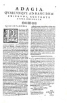 Erasmo da Rotterdam - Adagia quaecumque ad hanc diem exierunt - Firenze, Giunti 1575 (in folio) Erasmo da Rotterdam - Adagia quaecumque ad hanc diem exierunt - Firenze, Giunti 1575 (in folio)