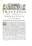 Gli studi monastici nel Medioevo: Jean Mabillon - Tractatus de studiis monasticis - Venetiis 1770 Gli studi monastici nel Medioevo: Jean Mabillon - Tractatus de studiis monasticis - Venetiis 1770