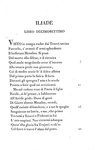 Iliade di Omero. Traduzione di Vincenzo Monti - Brescia, Bettoni 1810 (rara prima edizione)