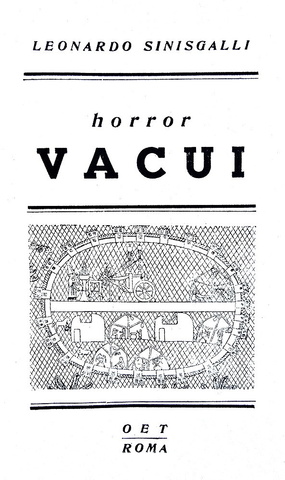Leonardo Sinisgalli - Horror vacui - Roma, O.e.t. 1945 (rara e ricercata prima edizione) Leonardo Sinisgalli - Horror vacui - Roma, O.e.t. 1945 (rara e ricercata prima edizione)