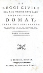Jean Domat - Le leggi civili nel lor ordine naturale - Venezia 1805 (dieci volumi) Jean Domat - Le leggi civili nel lor ordine naturale - Venezia 1805 (dieci volumi)