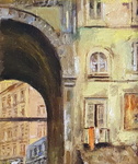 Vincenzo Migliaro - Scorcio di Napoli - inizi del XX secolo (olio su tavola lignea) Vincenzo Migliaro - Scorcio di Napoli - inizi del XX secolo (olio su tavola lignea)