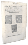 Bolla di Pio V che disciplina i testamenti - Roma, Blado 1571 Bolla di Pio V che disciplina i testamenti - Roma, Blado 1571