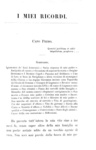 Un classico del Risorgimento: Massimo D'Azeglio - I miei ricordi - Firenze 1867 (prima edizione)