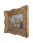 Georges Gerbier - Les bouquinistes a Paris - circa 1940/1950 (olio su tela) Georges Gerbier - Les bouquinistes a Paris - circa 1940/1950 (olio su tela)