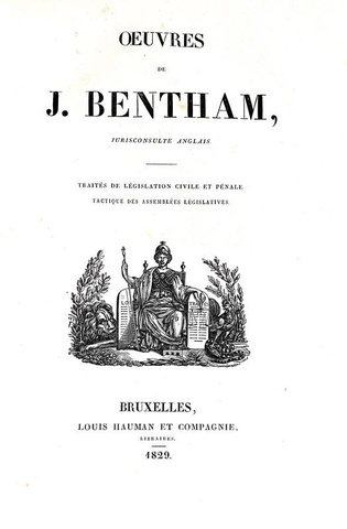 Un grande classico di diritto ed economia: Jeremy Bentham - Oeuvres - 1829/34 (magnifica legatura) Un grande classico di diritto ed economia: Jeremy Bentham - Oeuvres - 1829/34 (magnifica legatura)