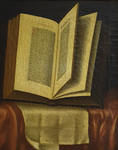 Natura morta con libro antico e manoscritto - circa 1770/1790 (olio su tela di scuola italiana) Natura morta con libro antico e manoscritto - circa 1770/1790 (olio su tela di scuola italiana)