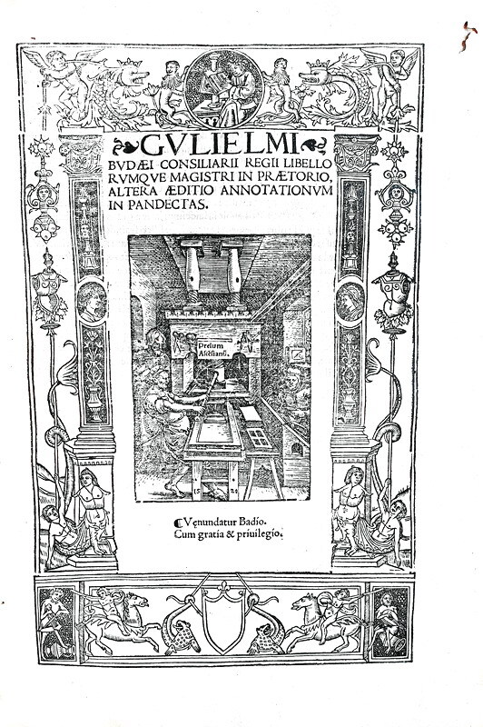 Guillaume Bud� - Annotationes in Pandectarum libros - Paris 1521/26 (rara prima edizione) Guillaume Bud� - Annotationes in Pandectarum libros - Paris 1521/26 (rara prima edizione)