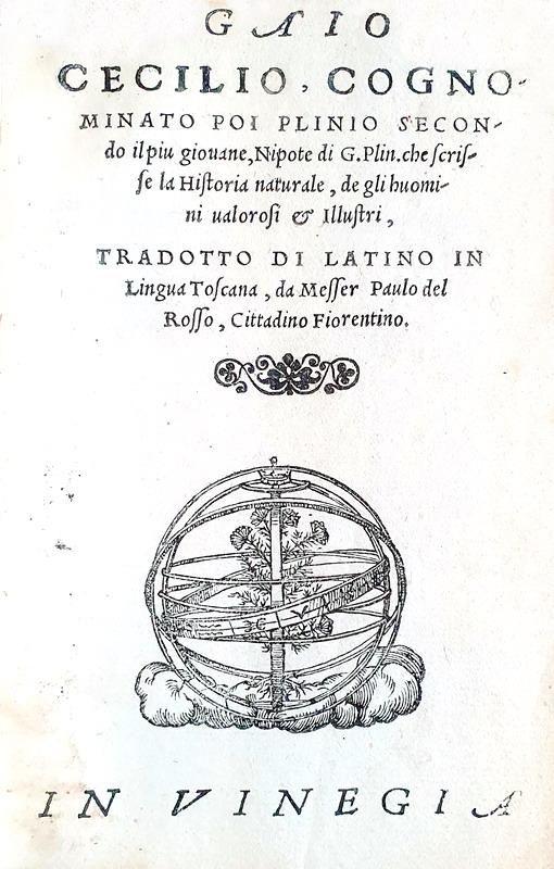 Uomini illustri nell'antica Roma: Plinio il Giovane - De gli huomini valorosi et illustri - 1548 Uomini illustri nell'antica Roma: Plinio il Giovane - De gli huomini valorosi et illustri - 1548
