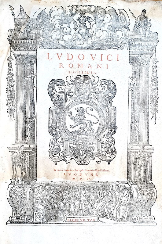 Ludovico Pontano 'Romano' - Consilia - Lugduni 1555 (rarissima edizione in folio) Ludovico Pontano 'Romano' - Consilia - Lugduni 1555 (rarissima edizione in folio)