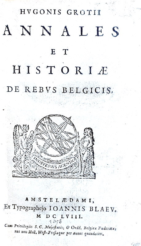 Storia del Belgio: Hugo Grotius - Annales et historiae de rebus Belgicis - Amsterda, Blaeu 1658 Storia del Belgio: Hugo Grotius - Annales et historiae de rebus Belgicis - Amsterda, Blaeu 1658