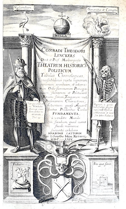 Conrad Theodor Lincker - Theatrum historicum politicum - Marburg 1664 (rarissima prima edizione) Conrad Theodor Lincker - Theatrum historicum politicum - Marburg 1664 (rarissima prima edizione)