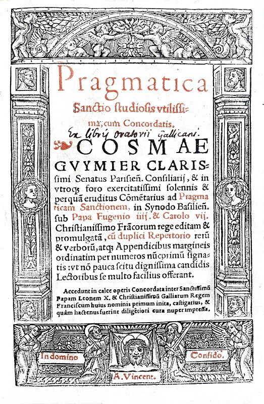 La massima espressione del Gallicanesimo: Pragmatica Sanctio cum concordatis - Lugduni 1538 (raro) La massima espressione del Gallicanesimo: Pragmatica Sanctio cum concordatis - Lugduni 1538 (raro)