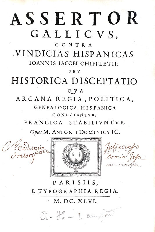 Francia contro Spagna: Assertor Gallicus contra vindicias Hispanicas - 1646 (rara prima edizione) Francia contro Spagna: Assertor Gallicus contra vindicias Hispanicas - 1646 (rara prima edizione)