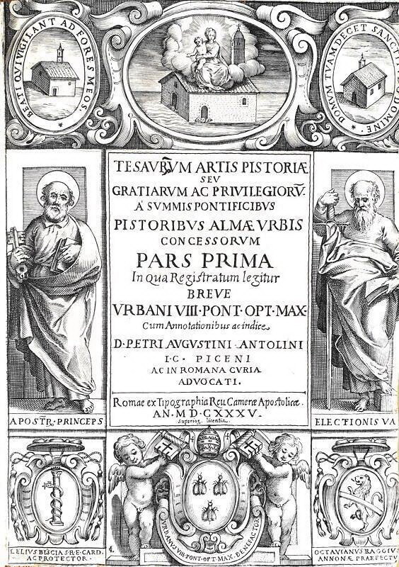 La corporazione dei fornai nel Seicento: Tesaurum artis pistoriae - 1635 (rarissima prima edizione) La corporazione dei fornai nel Seicento: Tesaurum artis pistoriae - 1635 (rarissima prima edizione)