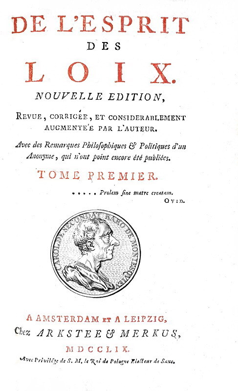 Montesquieu - De l'esprit des loix (& Defense) - Amsterdam 1759 (con 2 belle carte geografiche) Montesquieu - De l'esprit des loix (& Defense) - Amsterdam 1759 (con 2 belle carte geografiche)